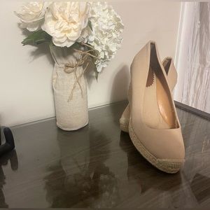 J.Crew Canvas espadrille wedges